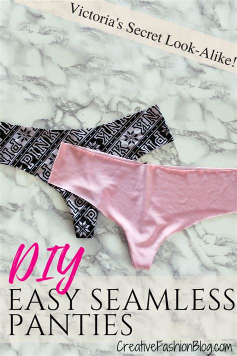 diy sexy lingerie|DIY Victoria's Secret Seamless Panties .